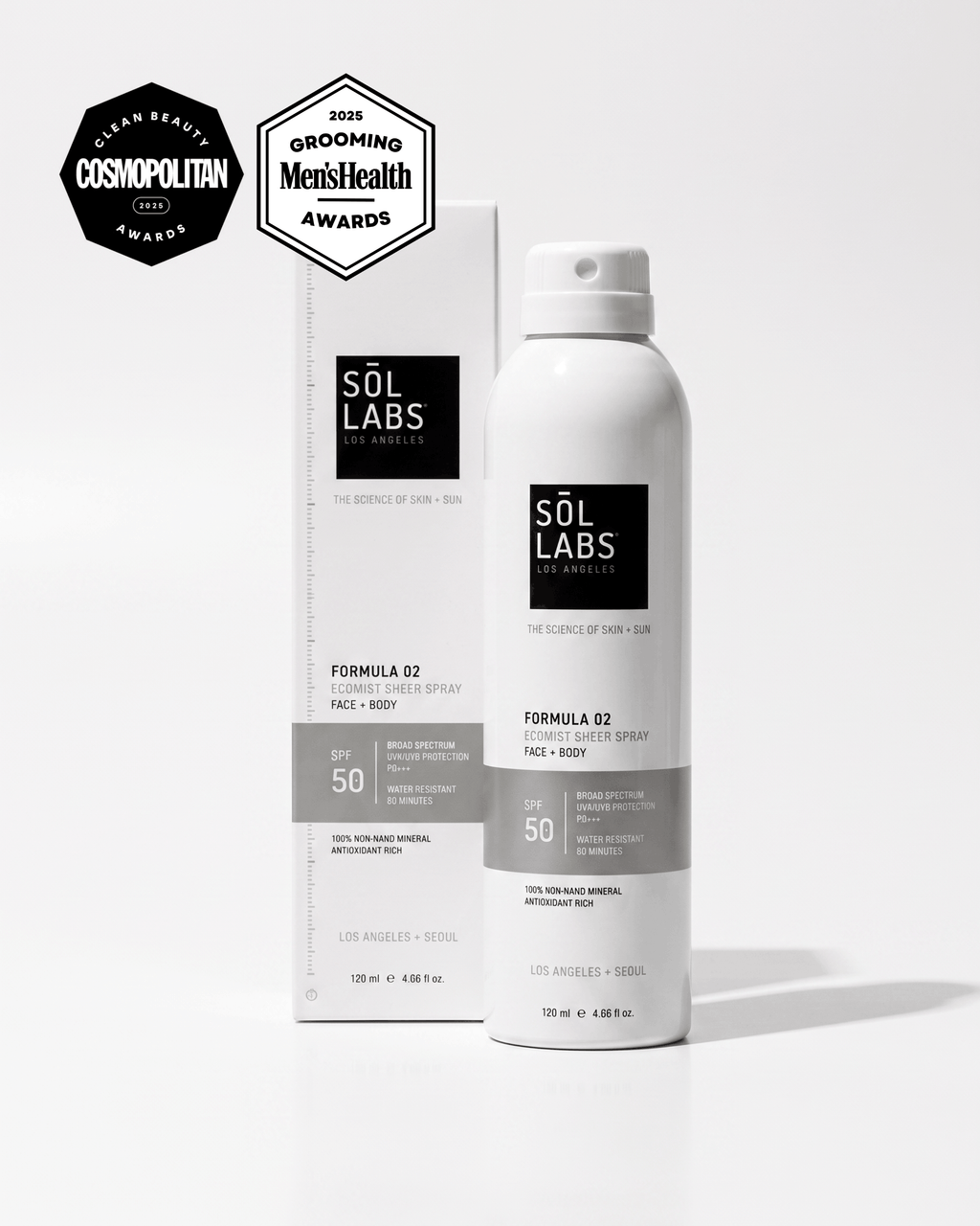 Ecomist Sheer Spray Mineral SPF 50 Face + Body Continuous Mist